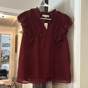 Butterfly sleeve blouse